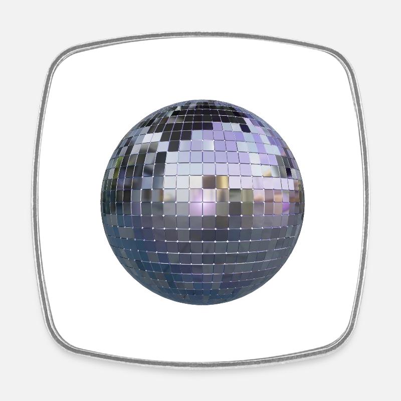 Bal Disco - Magnet carré - blanc