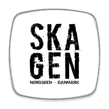 Skagen, Denmark, North Sea, Ostee, North Jutland - Square fridge magnet - white - Front