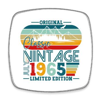 Original Juillet Millésime 1965 57ème Anniversaire Hommes - Magnet carré - blanc - Devant