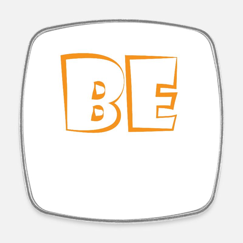 BePositive - Magnet carré - blanc