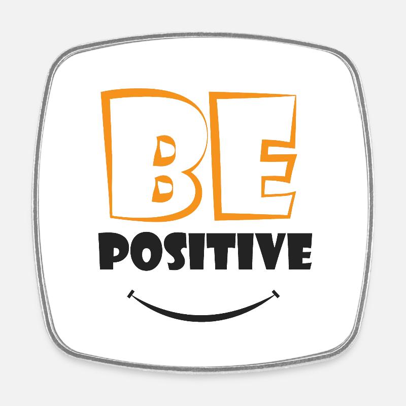 BePositive - Magnet carré - blanc