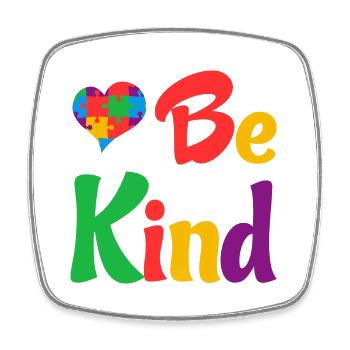 Love Be Kind Graphic - Square fridge magnet - white - Front