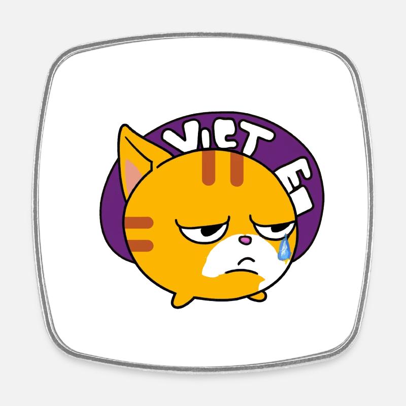 Qu’est-ce qui ne va pas avec ce chat? - Magnet carré - blanc