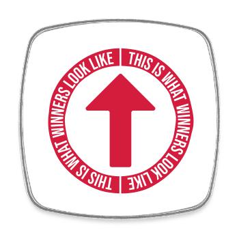What Winners Look Like - Square fridge magnet - white - Front