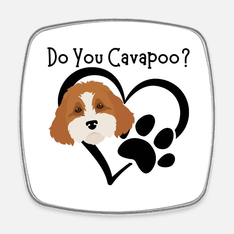 Do You Cavapoo? - Square fridge magnet - white