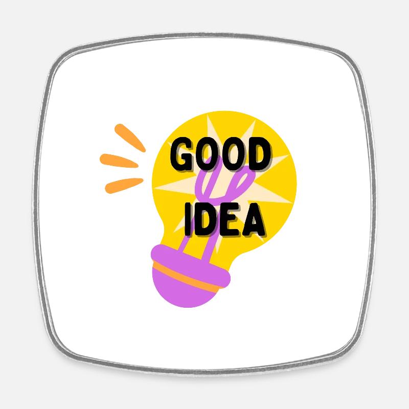 Good idea - Square fridge magnet - white