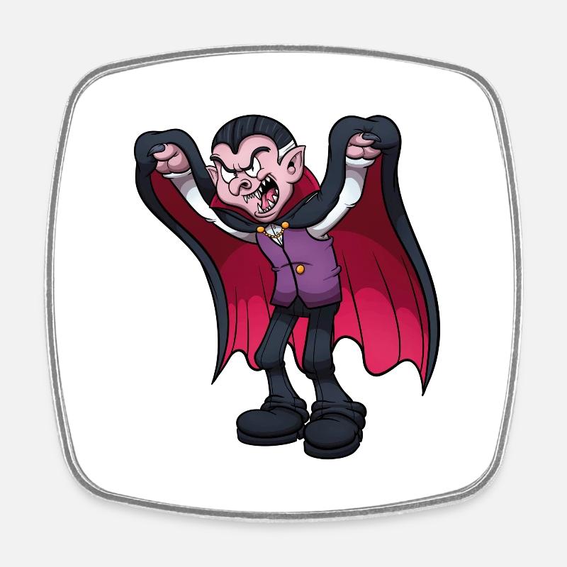 Vampire Scaring You - Square fridge magnet - white