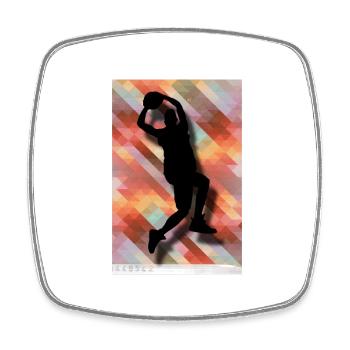 Basketball | Basketball player | Gift Sport - Square fridge magnet - white - Front