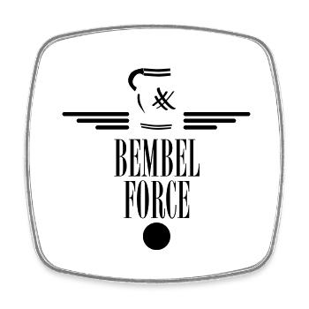 Bembel Force ! 100% Hessen #069 #FrankfurtLiebe - Magnet carré - blanc - Devant