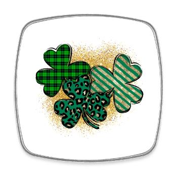 Happy St. Patrick's Day Saint Patrick Ireland Irish - Square fridge magnet - white - Front
