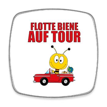 FLOTTE BIENE AUF TOUR - AUTO - REISE - URLAUB - Viereckiger Kühlschrankmagnet - Weiß - Vorne