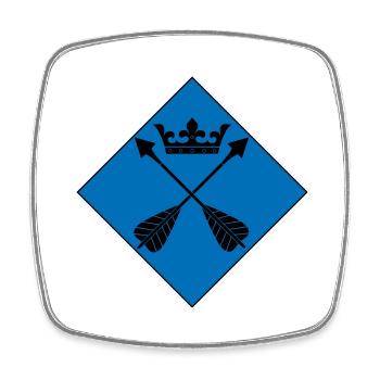 Dalarna - Square fridge magnet - white - Front