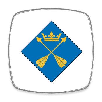 Dalarna - Square fridge magnet - white - Front