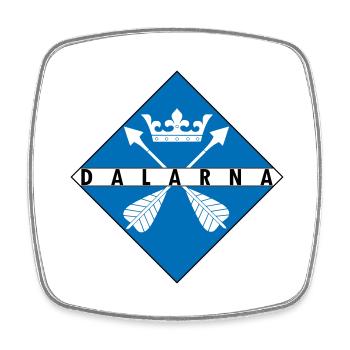 Dalarna - Square fridge magnet - white - Front