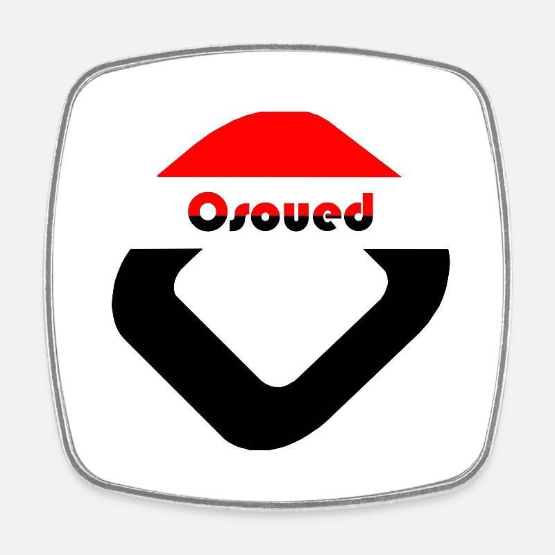 Osoued Incliné - Magnet carré - blanc