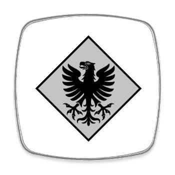 Värmland - Square fridge magnet - white - Front