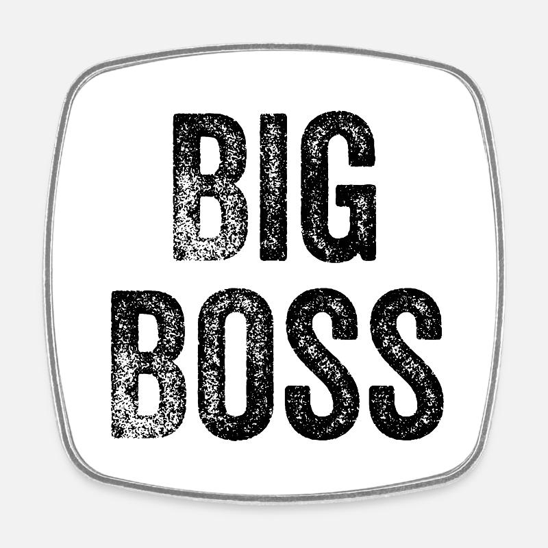 drôle de manager de patron - Magnet carré - blanc