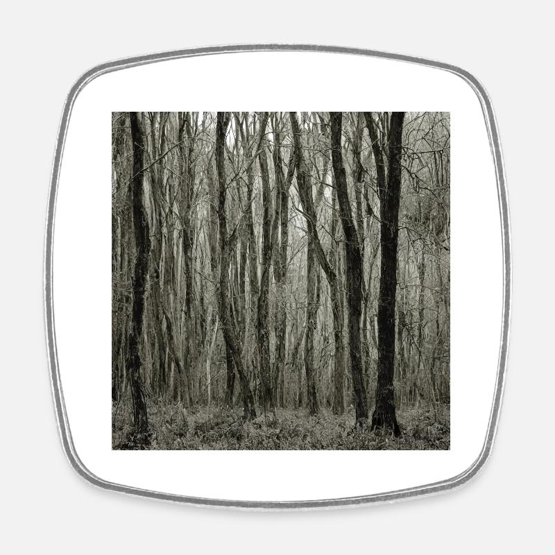 Forêt triste - Magnet carré - blanc