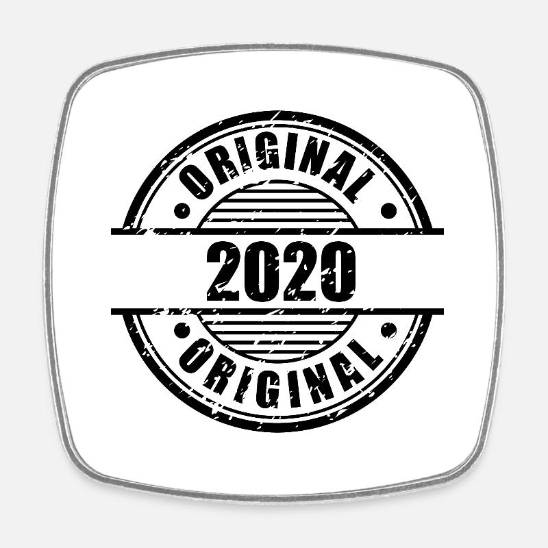 2020 Original - Square fridge magnet - white