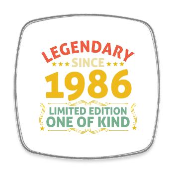 Legendary since 1986 Limited Edition - Square fridge magnet - white - Front