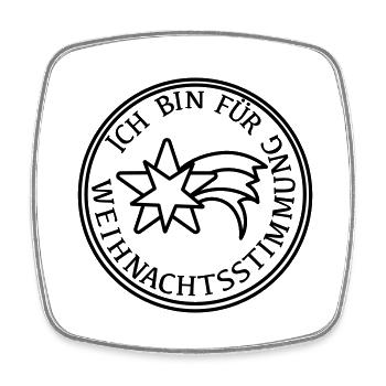 Weihnachtsstimmung - Viereckiger Kühlschrankmagnet - Weiß - Vorne