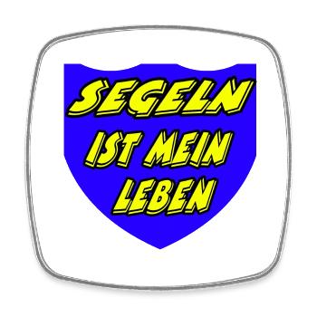 Segeln - Viereckiger Kühlschrankmagnet - Weiß - Vorne