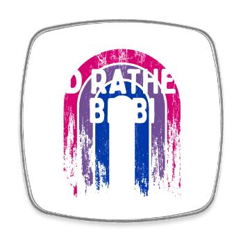 Je préfère être bisexuel LGBTQ Bi Pride LGBT - Magnet carré - blanc - Devant