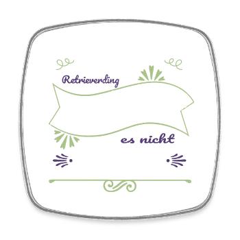 lieben tier haustier spruch chihuahua humor lustig - Viereckiger Kühlschrankmagnet - Weiß - Vorne