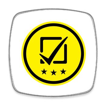 Check the box Vote - Square fridge magnet - white - Front