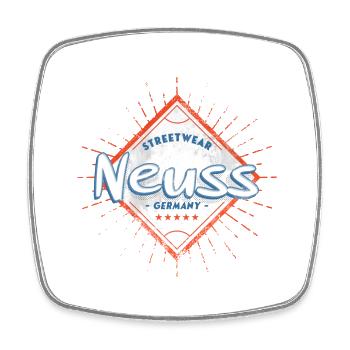 Neuss Allemagne Ville Skyline Accueil Amour - Magnet carré - blanc - Devant