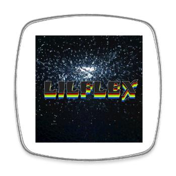 Lilflex Outfits 01 - Viereckiger Kühlschrankmagnet - Weiß - Vorne