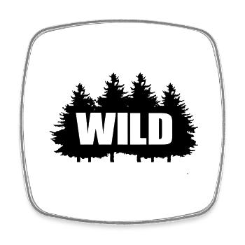 WILD - Square fridge magnet - white - Front