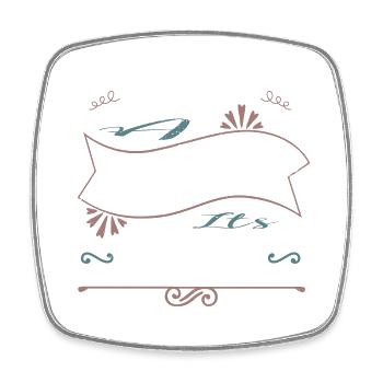feminine birthday present fun present gift idea - Viereckiger Kühlschrankmagnet - Weiß - Vorne