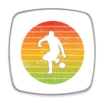 Football Joueur de football Entraîneur de football Footballeur - Magnet carré - blanc - Devant