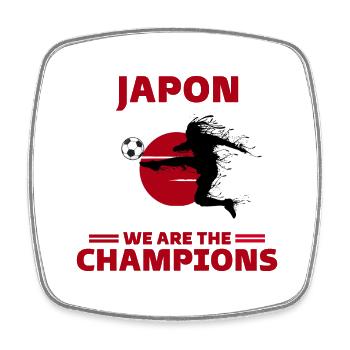 Japan Football 2022 supporter of Japan football - Square fridge magnet - white - Front