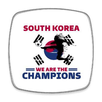 South Korea Football 2022 Korea football fan - Square fridge magnet - white - Front