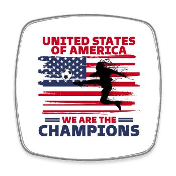 United States of America Football 2022 supporter - Square fridge magnet - white - Front