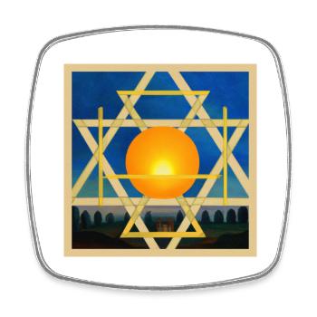 Secret Symbolism - Square fridge magnet - white - Front