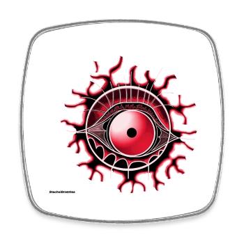Eye red - Square fridge magnet - white - Front