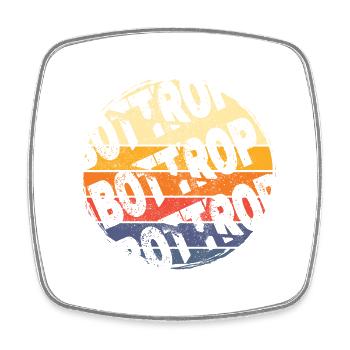 Bottrop Deutschland Stadt Vintage Retro Skyline - Viereckiger Kühlschrankmagnet - Weiß - Vorne