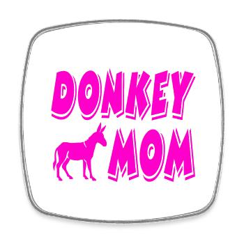 Donkey - Square fridge magnet - white - Front