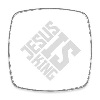 jesus is king Zitat - Viereckiger Kühlschrankmagnet - Weiß - Vorne