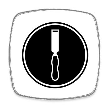 Tool icon - Square fridge magnet - white - Front