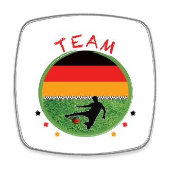 Fussball Team Deutschland Germany - Viereckiger Kühlschrankmagnet - Weiß - Vorne