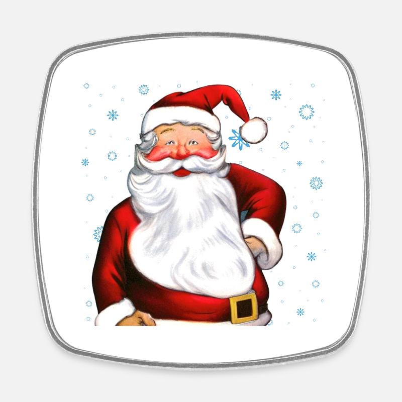 Nice image Santa Claus - Square fridge magnet - white