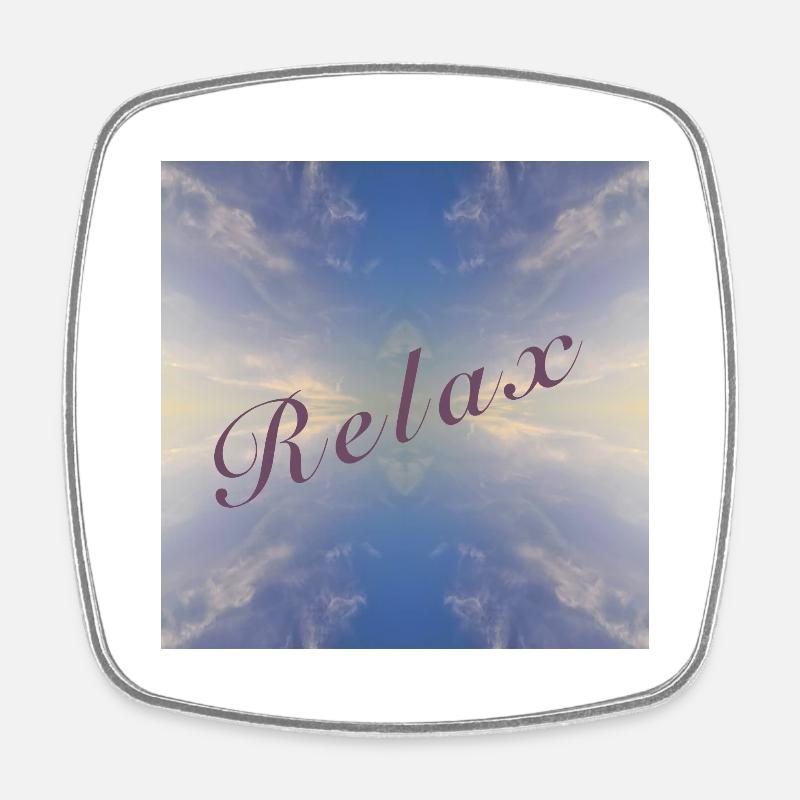 Relax2-ByRino - Square fridge magnet - white