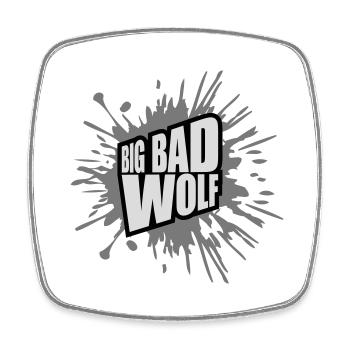 big bad wolf quote - Square fridge magnet - white - Front