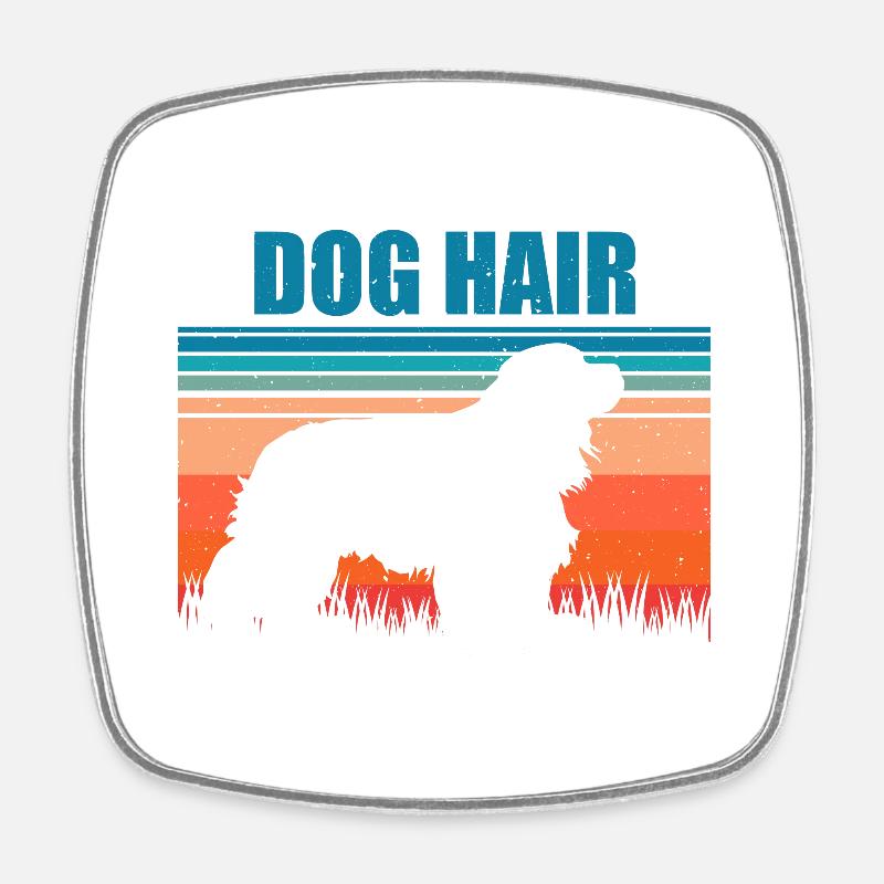 Cavalier King Charles Spaniel Geschenk - Viereckiger Kühlschrankmagnet - Weiß