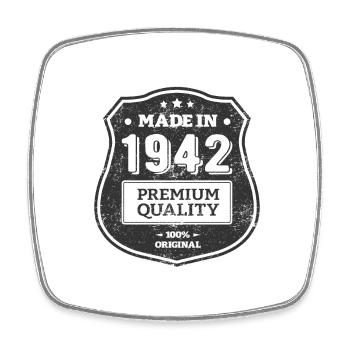 MADE IN 1942 - Square fridge magnet - white - Front
