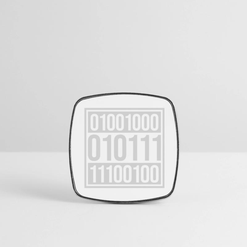 Binary Code Program Language Square fridge magnet